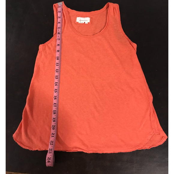 by Anthropologie Orange Raw Hem Tank Top - Size Extra Small - Picture 6 of 9